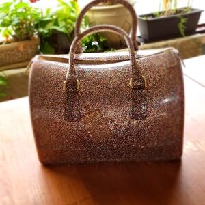 Furla Glittering Multicolor Satchel